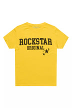 Boys Pluton Yellow/Black Graphic T-Shirt