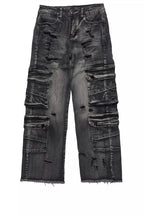 Boys Keylor Black Baggy Fit Jean