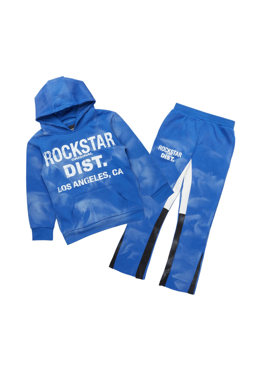 Boys Nelly Royal Blue Stacked Pant Set