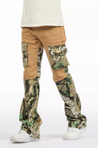 Boys Denka Beige Stacked Fit Jean