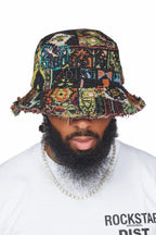 Ayami Green Tapestry Bucket Hat
