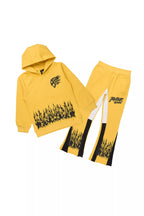 Boys Bubble Yellow/Black Stacked Flare Track Set