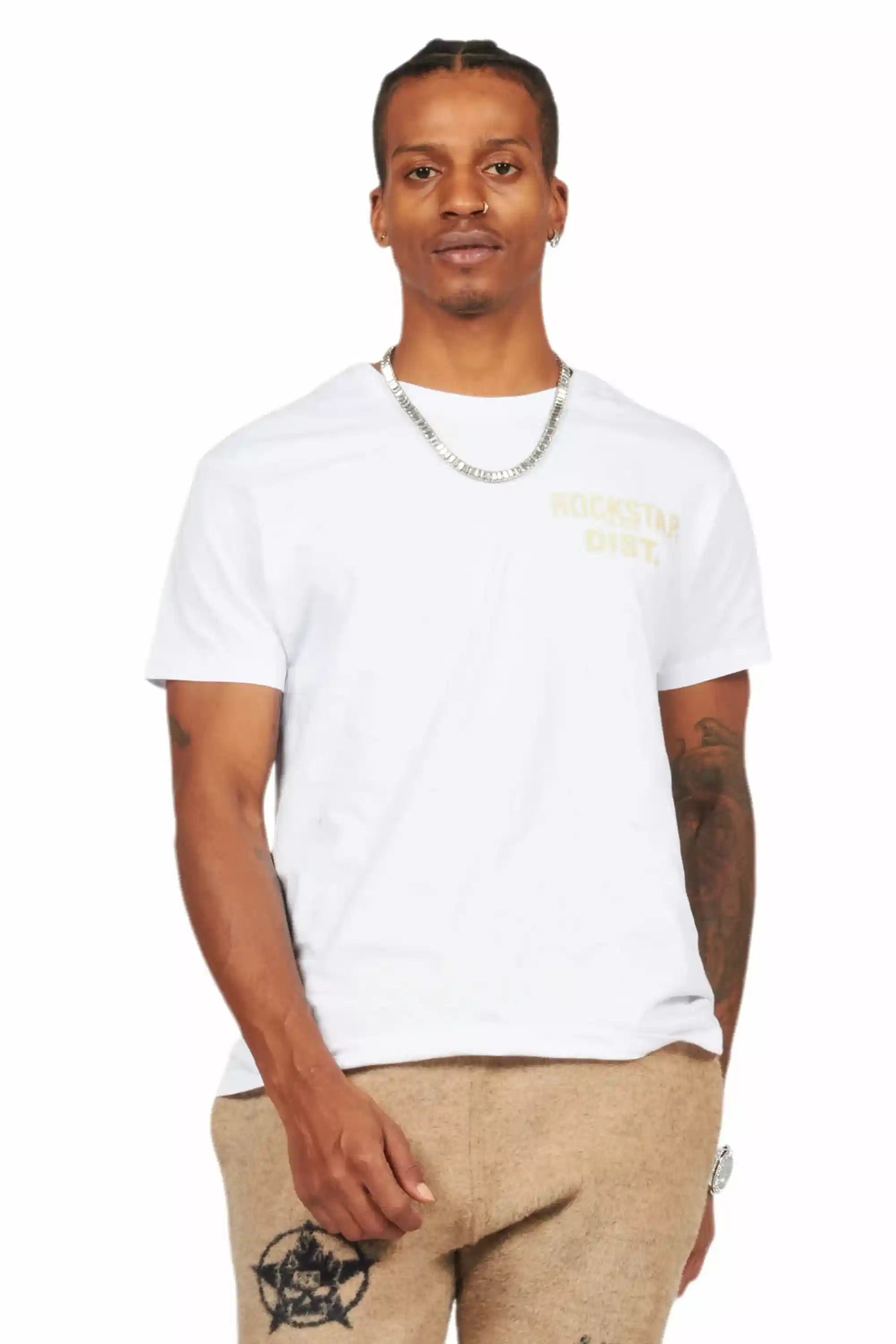 Lake White/Beige Graphic T-Shirt