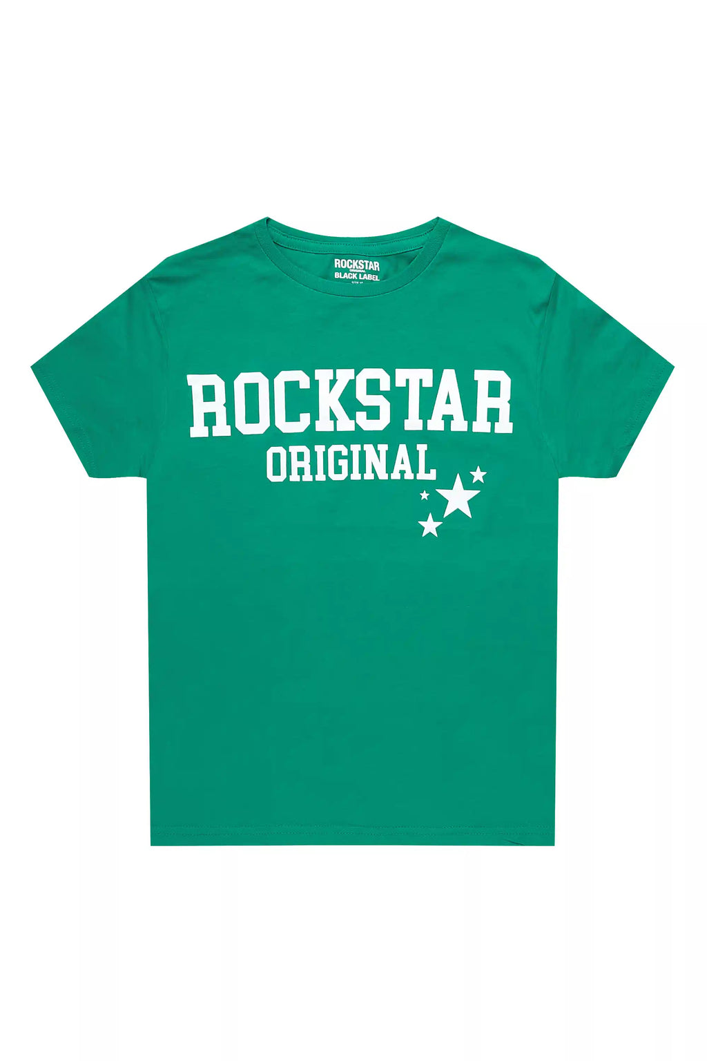 Boys Pluton Green/White Graphic T-Shirt