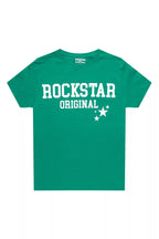 Boys Pluton Green/White Graphic T-Shirt