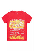 Boys Beno Red/Yellow Graphic T-Shirt