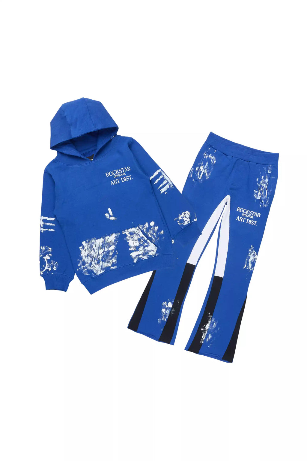 Boys Filip Royal Blue/White Stacked Flare Track Set