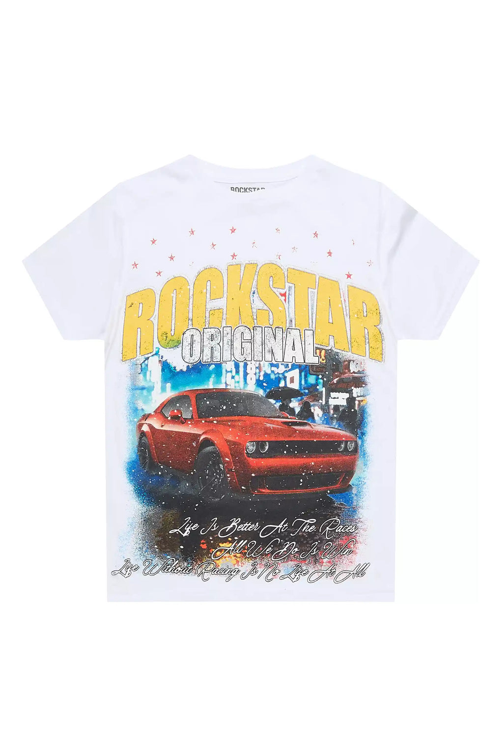 Boys Zerix White Graphic T-Shirt