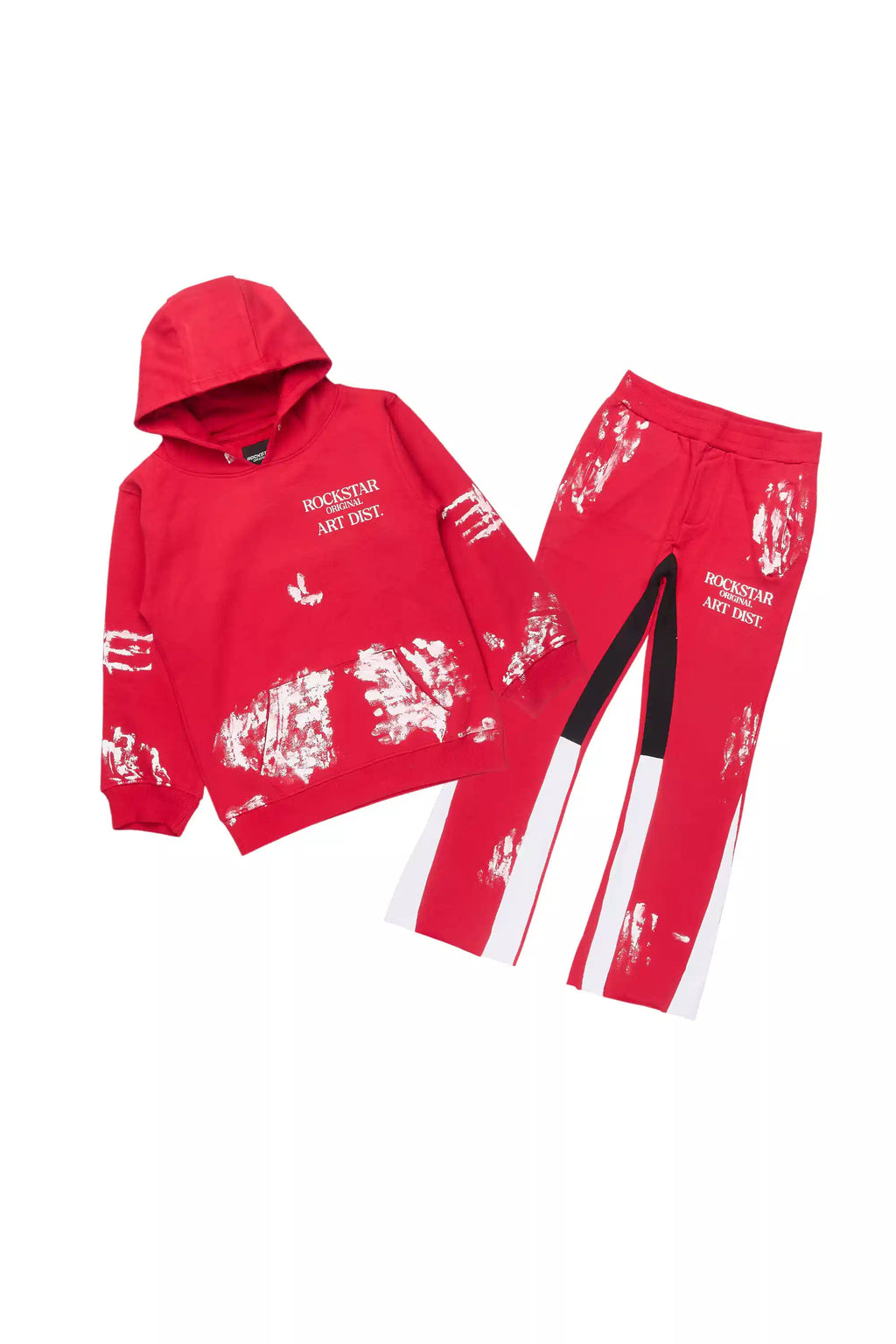 Boys Filip Red/White Stacked Flare Track Set