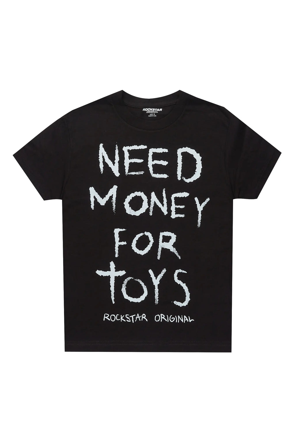 Boys M4Toys Black Graphic T-Shirt