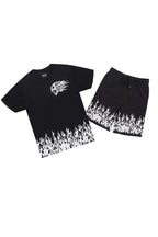 Bubble Black T-Shirt/Short Set