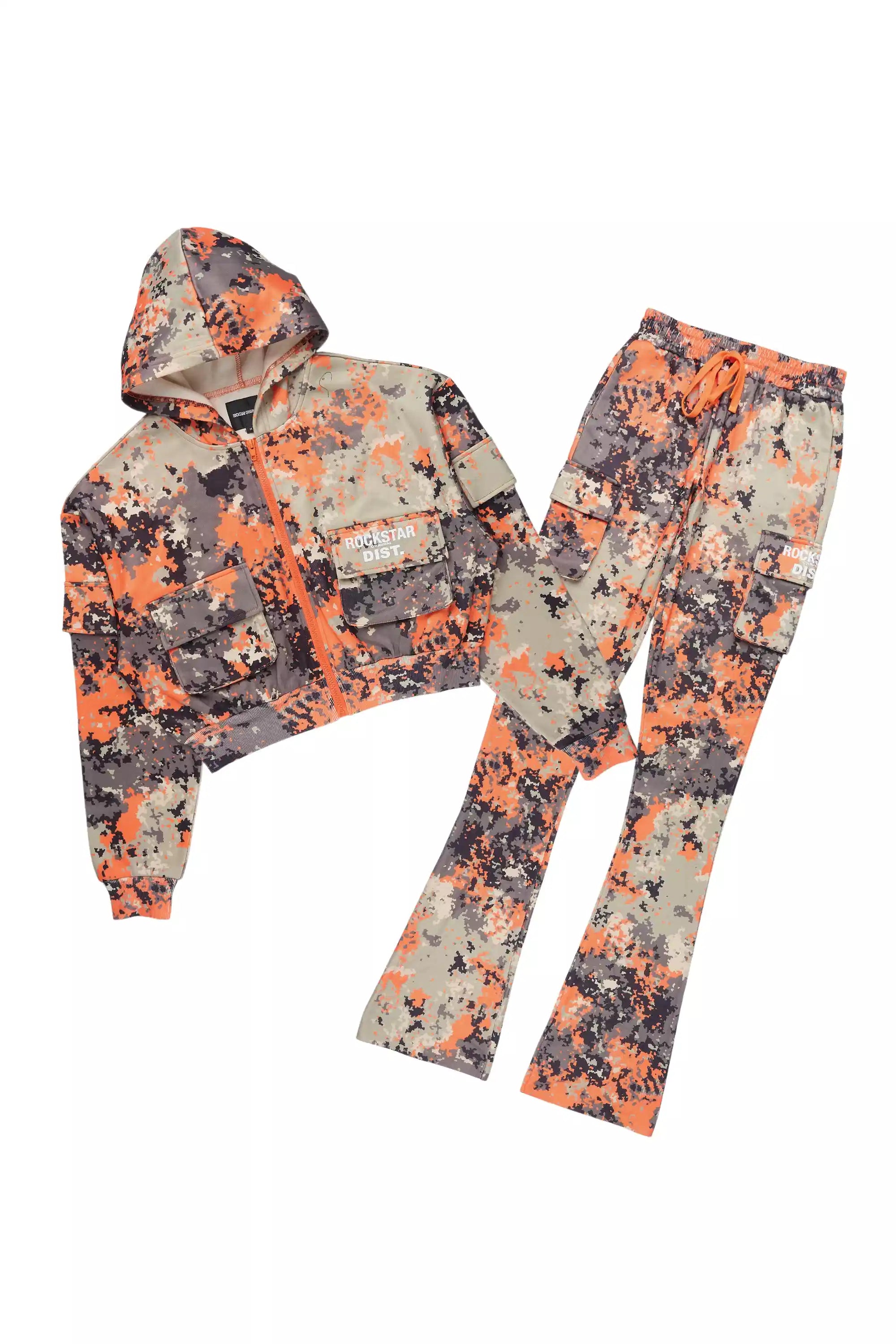 Tehjena Orange Digital Camo Stacked Trackset