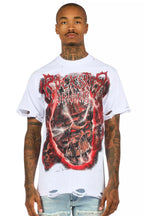 Torrez White/Multi Oversized Graphic T-Shirt