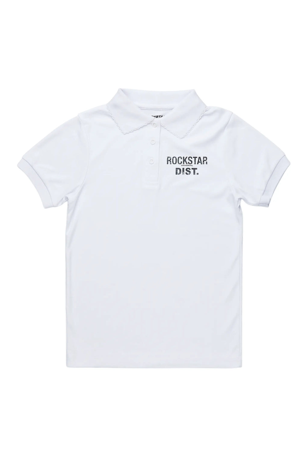 Girls Art Dist White Polo
