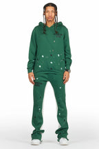 Jaco Green Hoodie Baggy Fit Pant Track Set