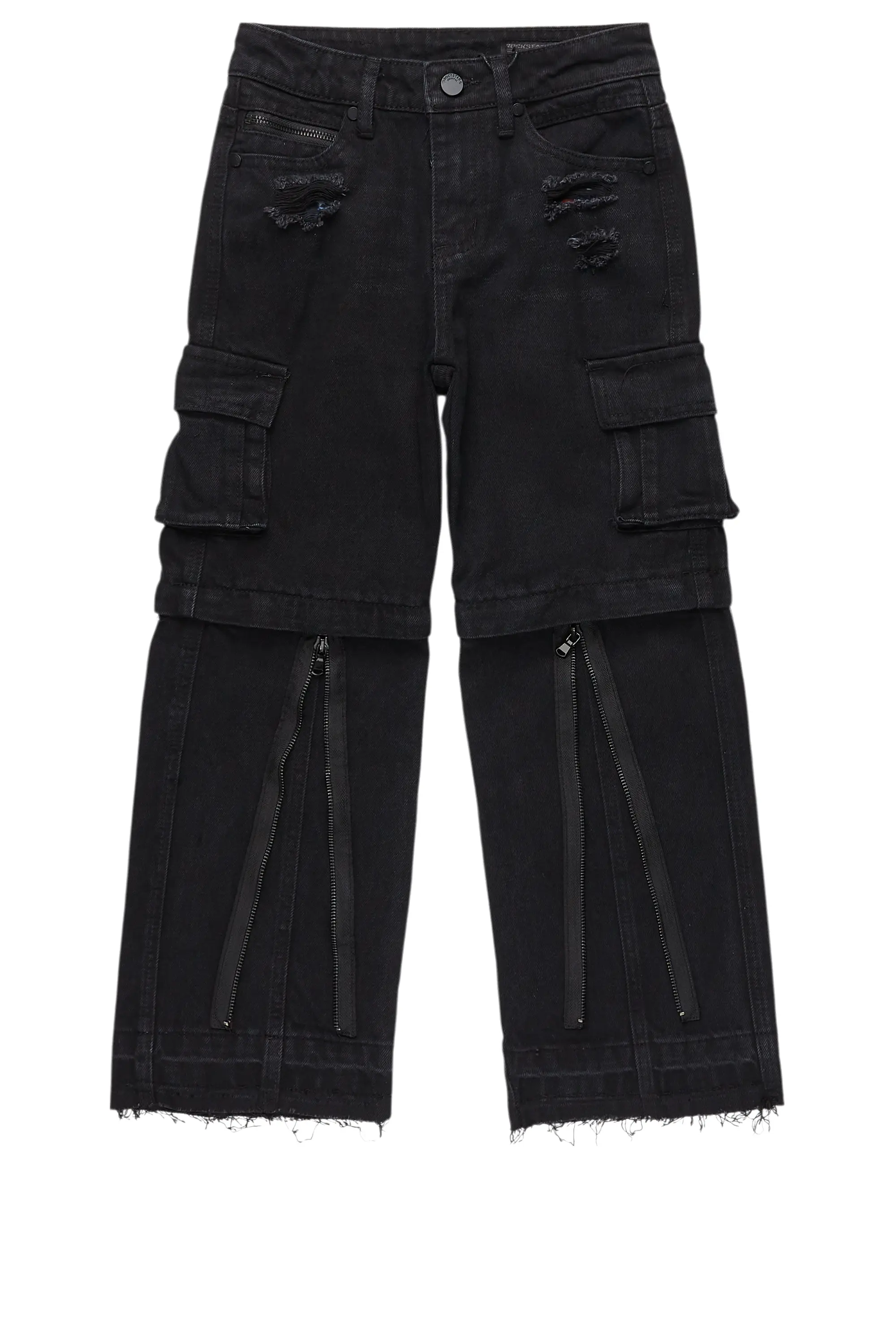 Boys Rupert Black Baggy Fit Jean
