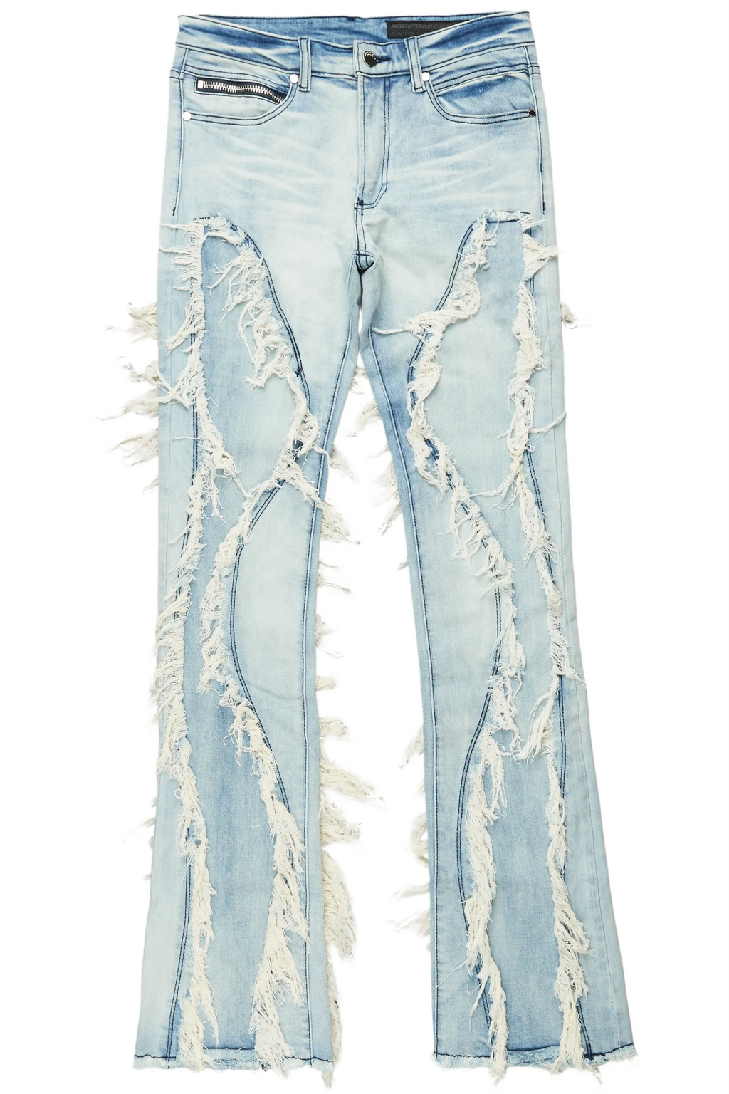 Tristan Blue Stacked Flare Jean