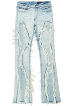 Tristan Blue Stacked Flare Jean