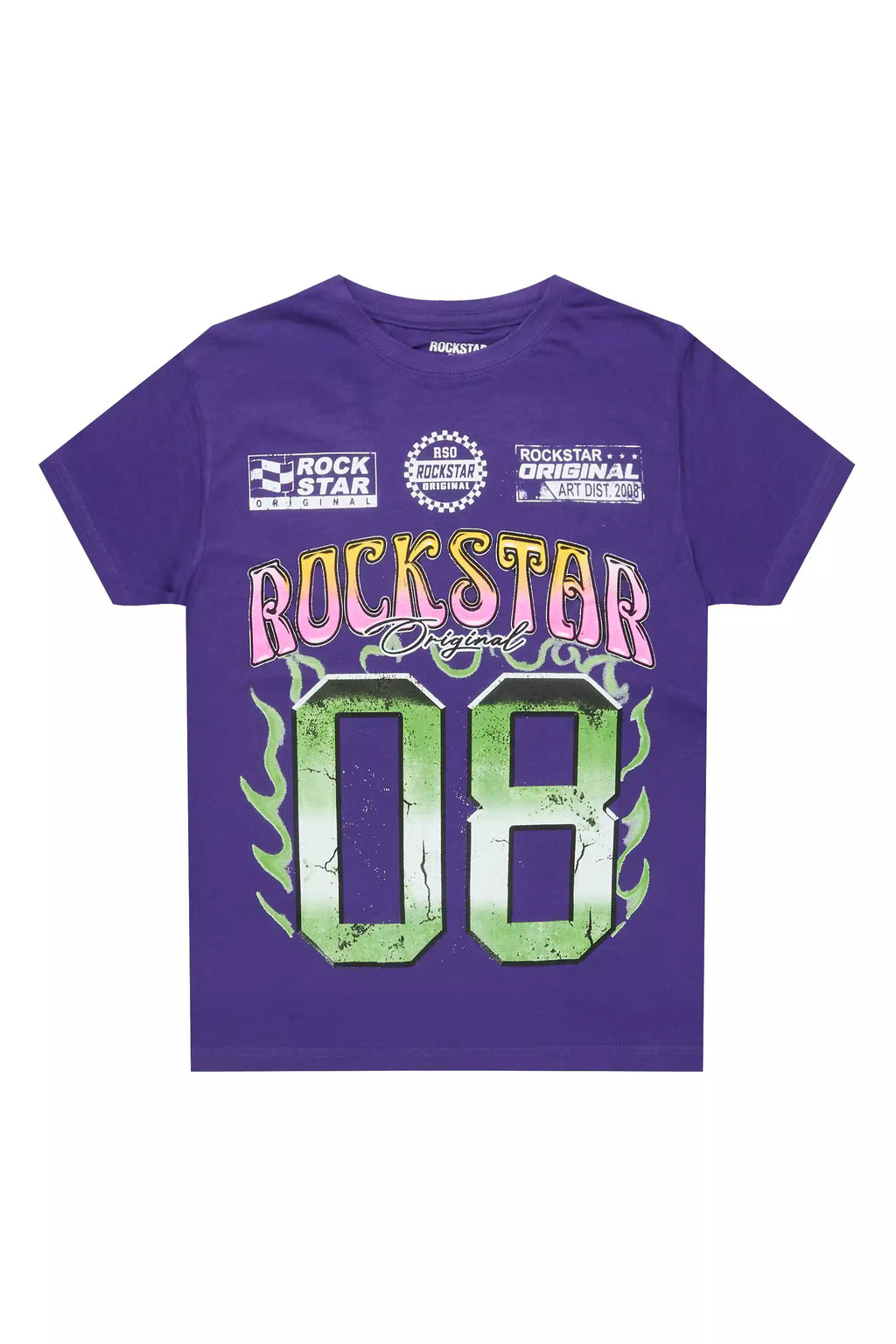 Boys Quito Purple/Multi Graphic T-Shirt