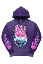 Rafe Purple Graphic Hoodie