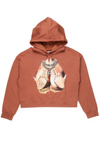 Deana Brown Crop Hoodie