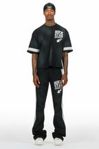 Gerrit Black T-Shirt/Stacked Flare Track Set
