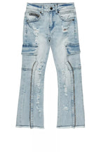Boys Hutch Blue Stacked Flare Jean