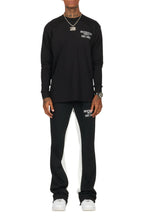 Briggs Black Long Sleeve T-Shirt/Baggy Pant Set