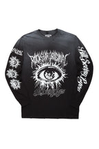 Cionna Black Long Sleeve Graphic T-Shirt
