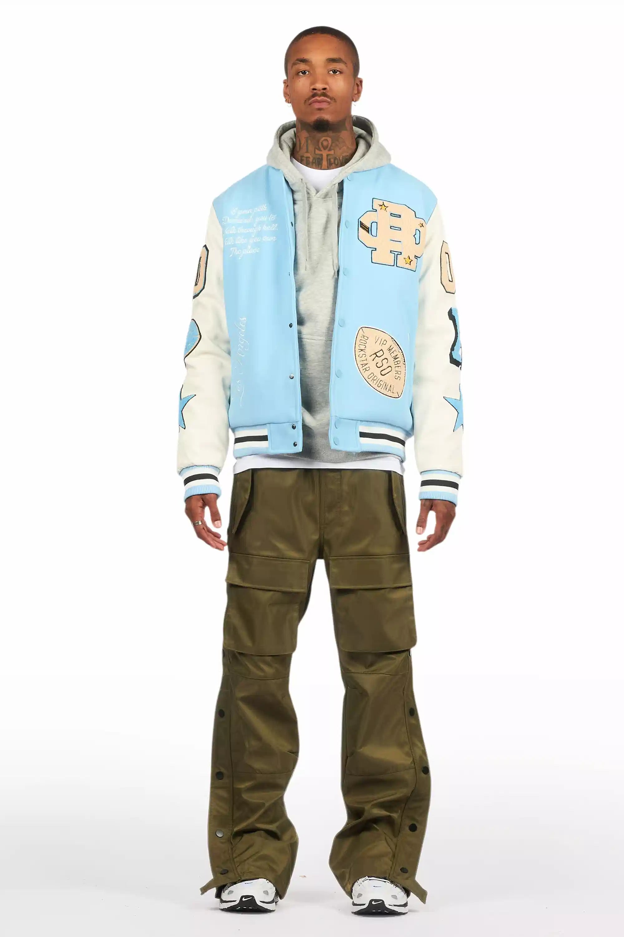 Balser Carolina Blue Varsity Jacket