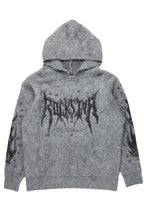 Evelyn Grey Graphic Mohair Hoodie