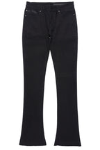 Drick Jet Black Regular Fit Flare Jean