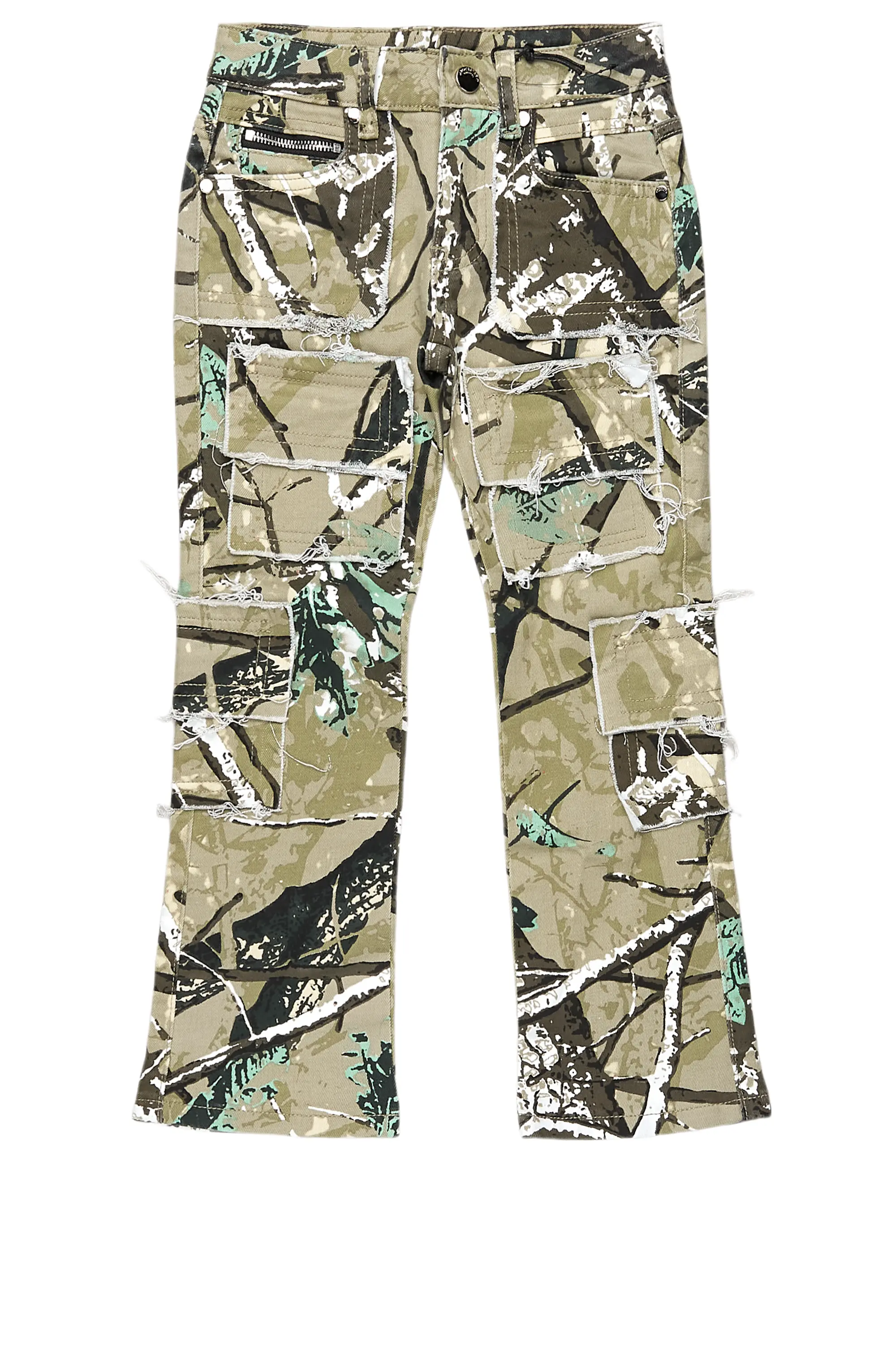 Girls Addy Tree Camo Skinny Fit Cargo Jean