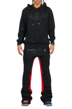 Sana Black Hoodie/Baggy Track Pant Set