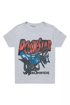 Boys Kait Grey/Red Graphic T-Shirt