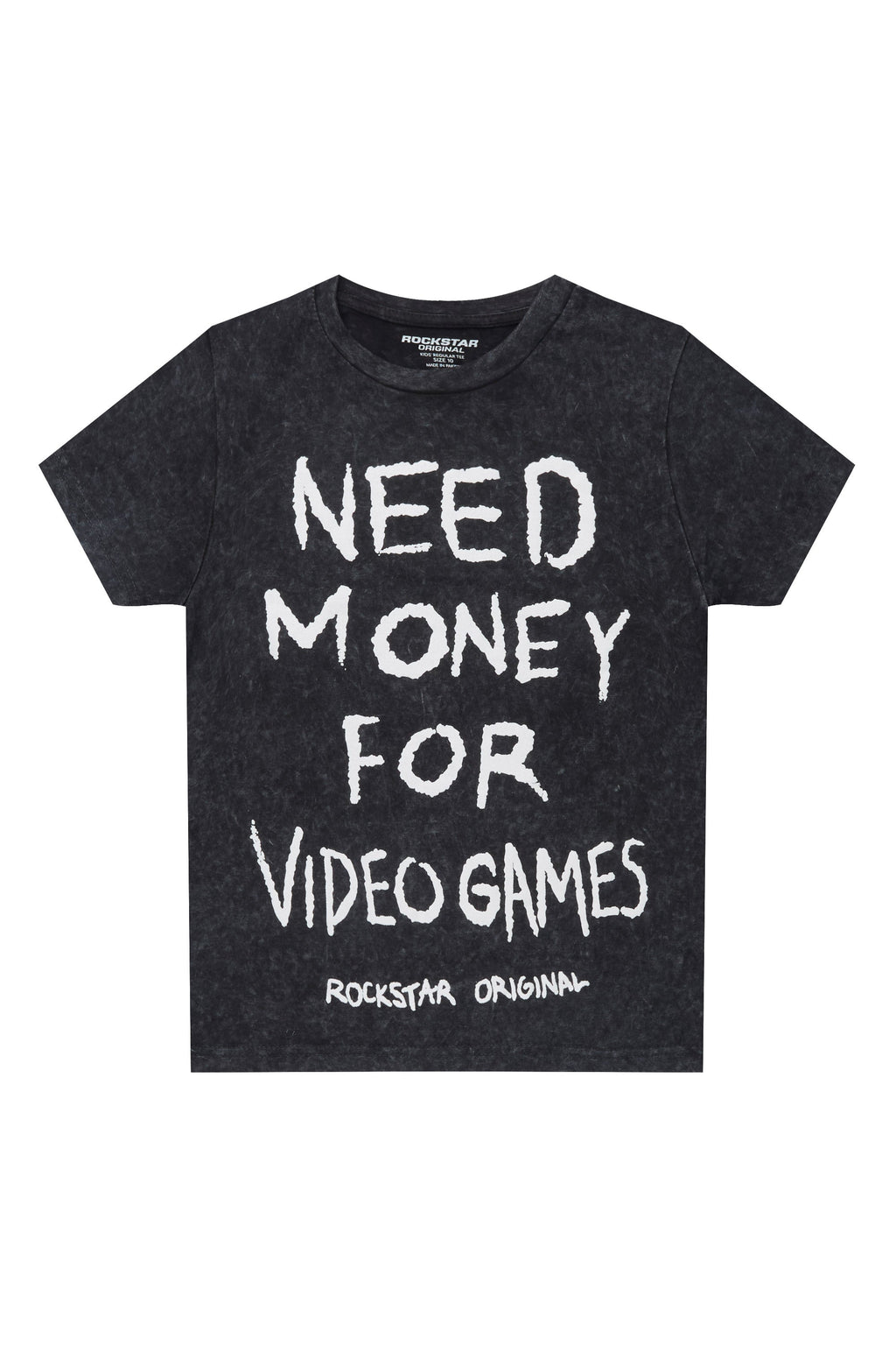 Boys M4 Video Games Vintage Black Graphic T-Shirt