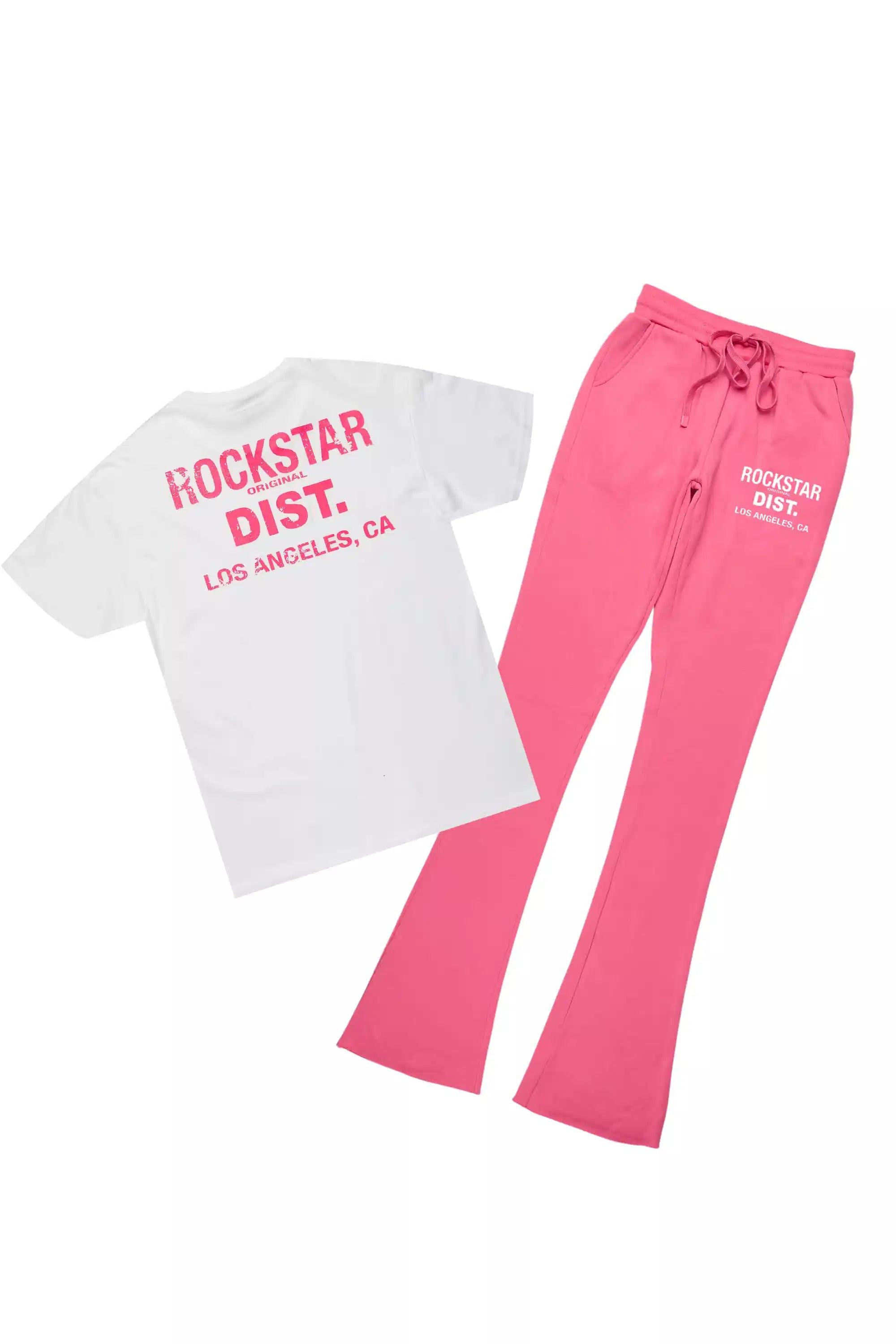 Dalasia 2.0 White/Pink T-Shirt Track Set