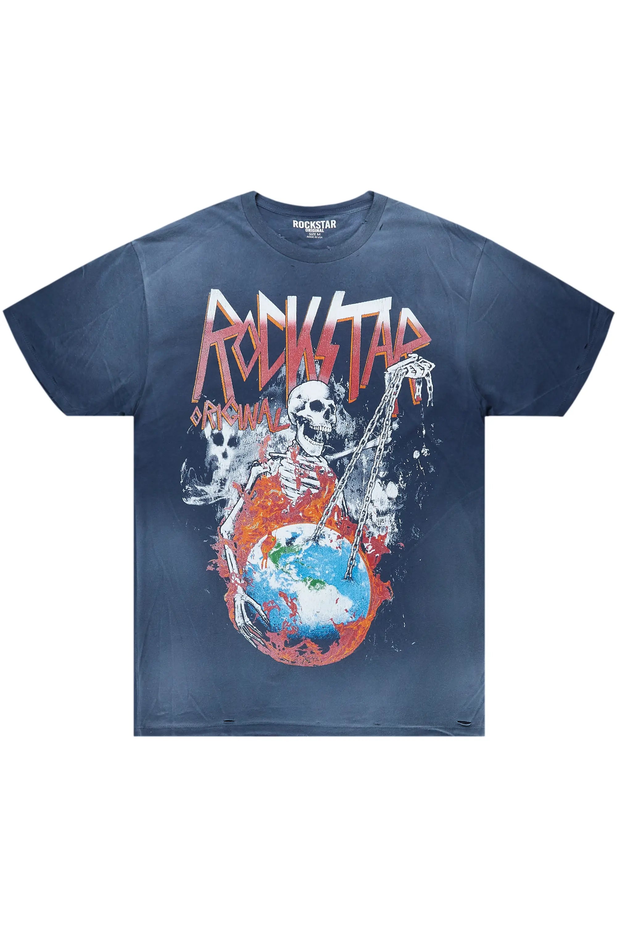 Barrett Steel Blue Printed T-Shirt