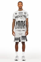 Amos Heather Grey T-Shirt/Short Set