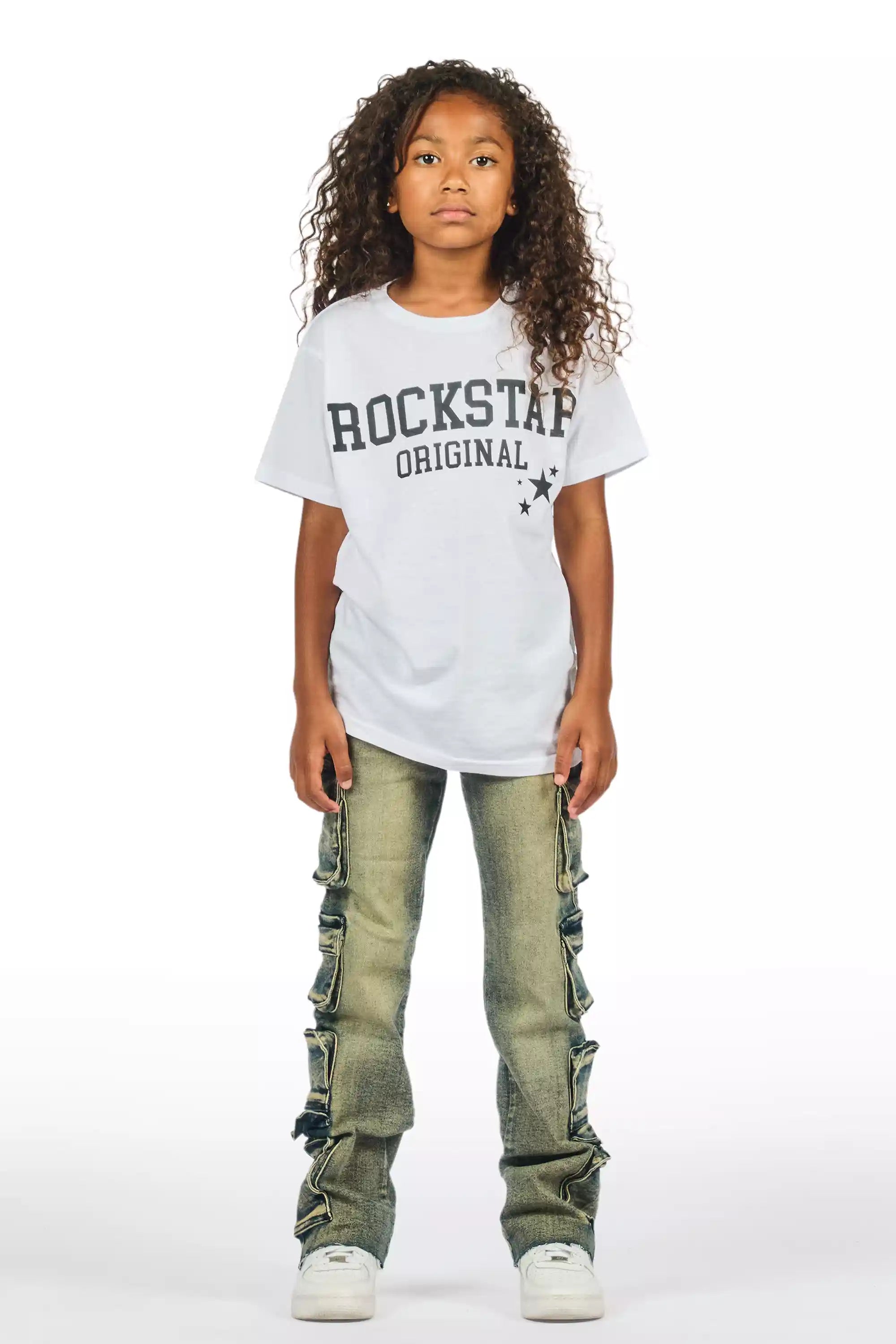 Girls Phoebe Tint Stacked Jean