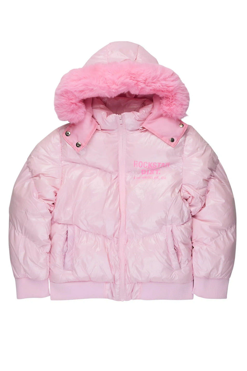 Girls Moncia Pink Puffer Jacket