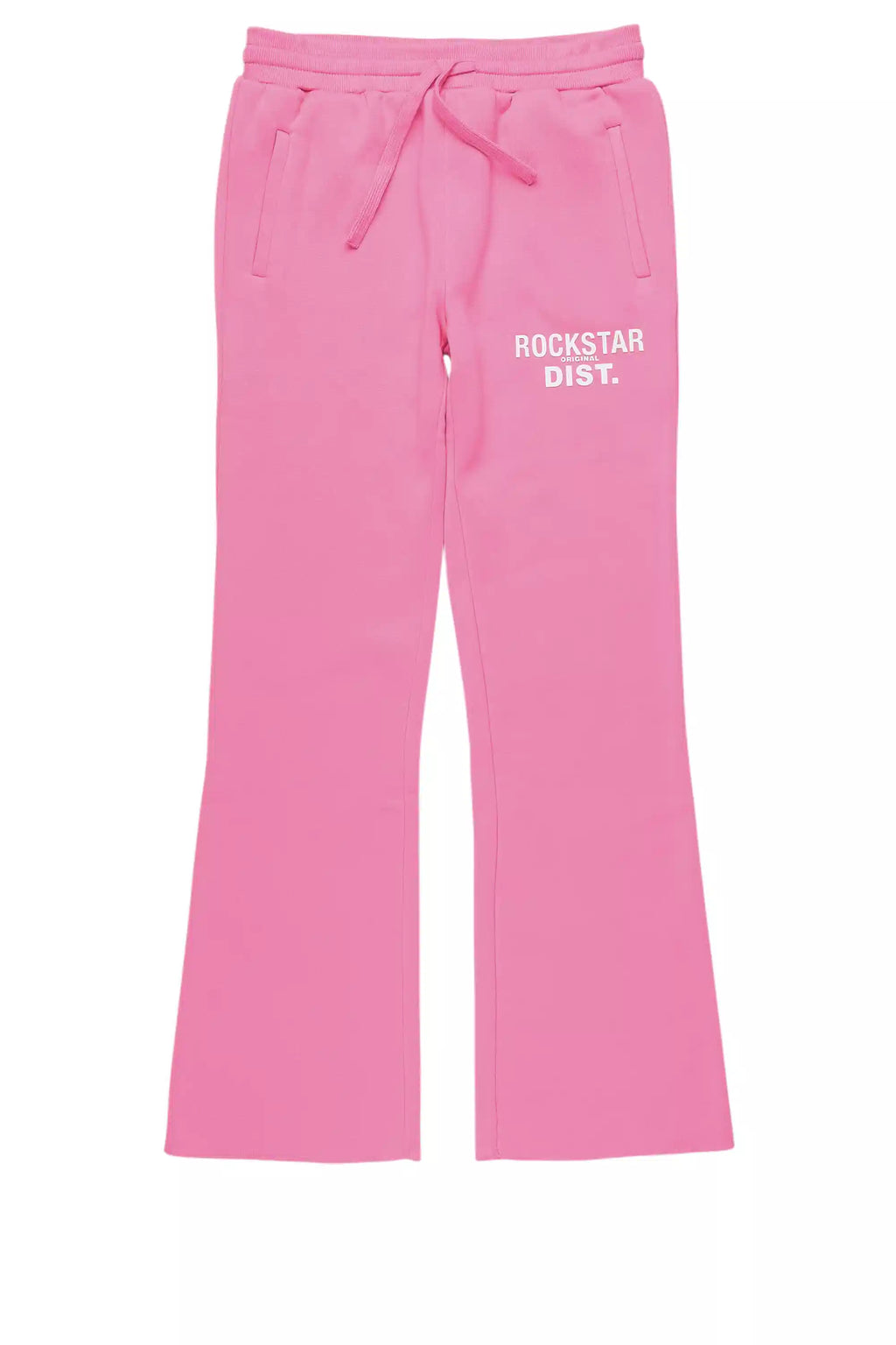 Girls Juliana Bubblegum Pink Stacked Flare Pant