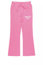 Girls Juliana Bubblegum Pink Stacked Flare Pant