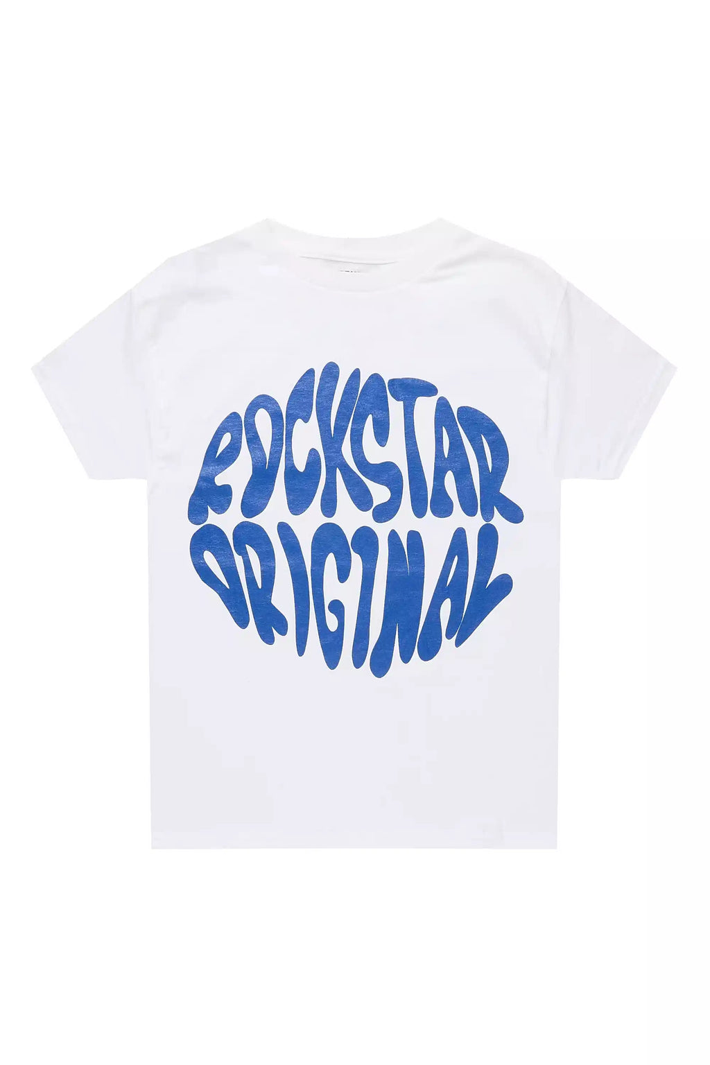 Boys Thierry White/Royal Blue Graphic T-Shirt