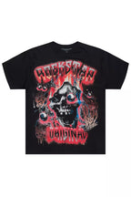 Styx Black/Red Oversized Graphic T-Shirt