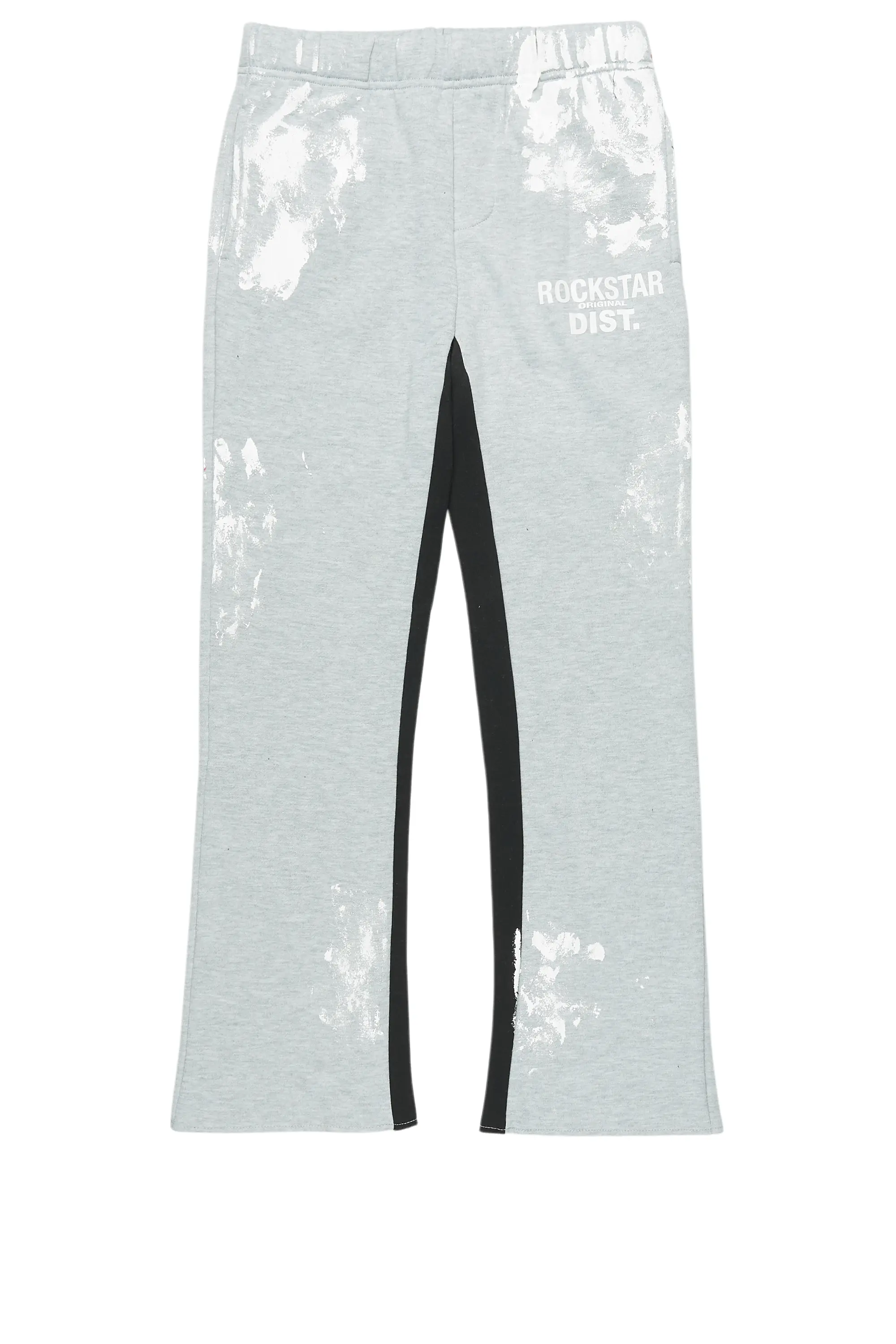 Boys Jaden Heather Grey Baggy Fit Trackpant