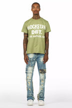 Lake Green T-Shirt/Stacked Flare Jean Bundle