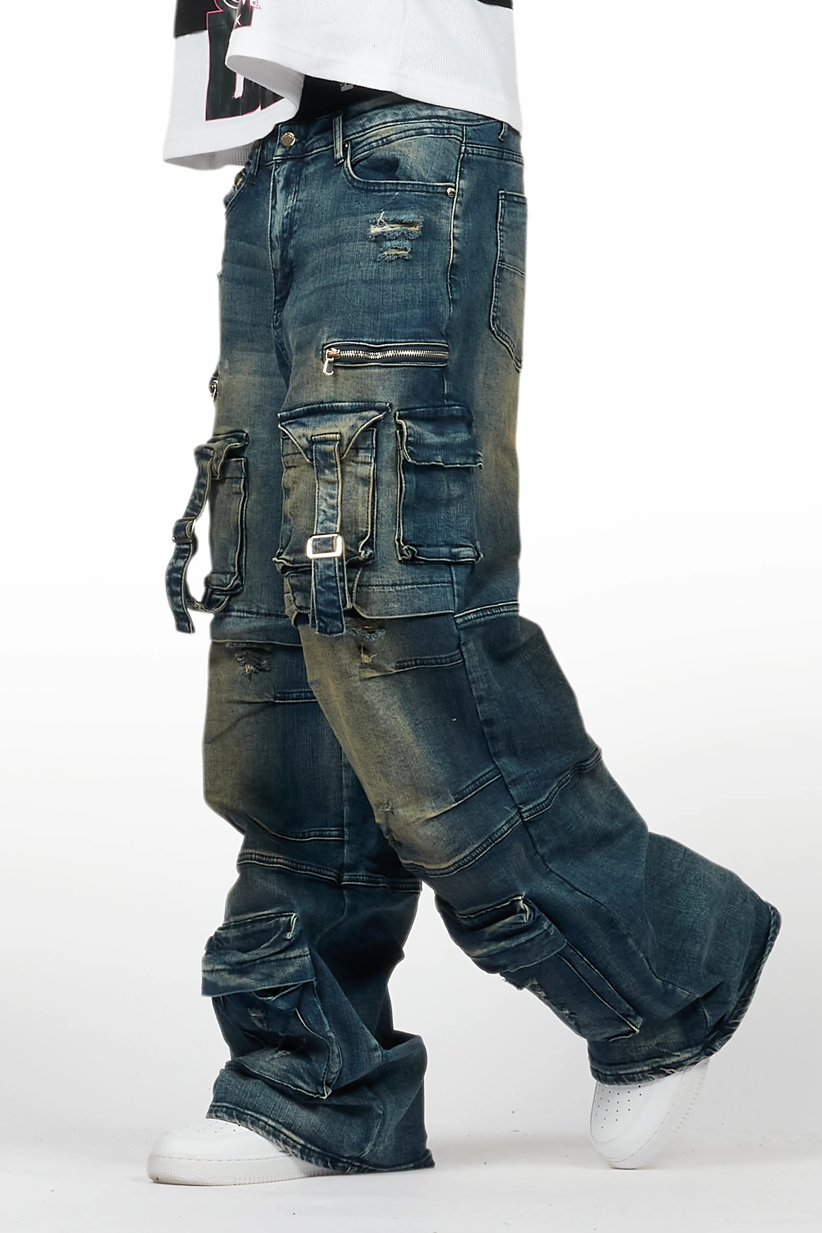 Berdi Dirty Wash Baggy Fit Jean