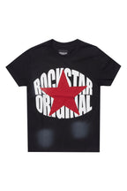 Boys State Black/Red Graphic T-Shirt with Patch