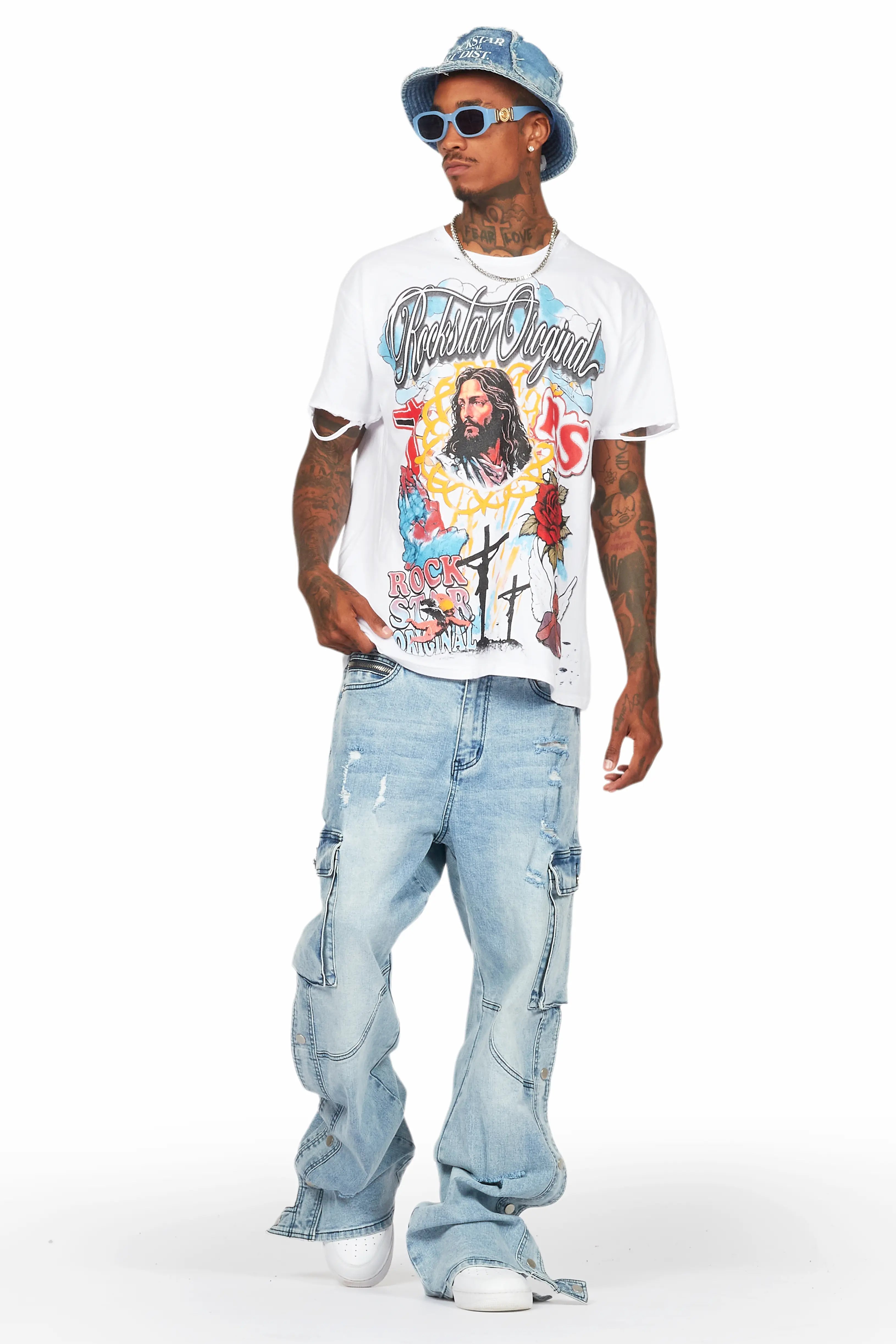 Kuiper Light Blue Baggy Fit Jean